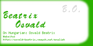 beatrix osvald business card